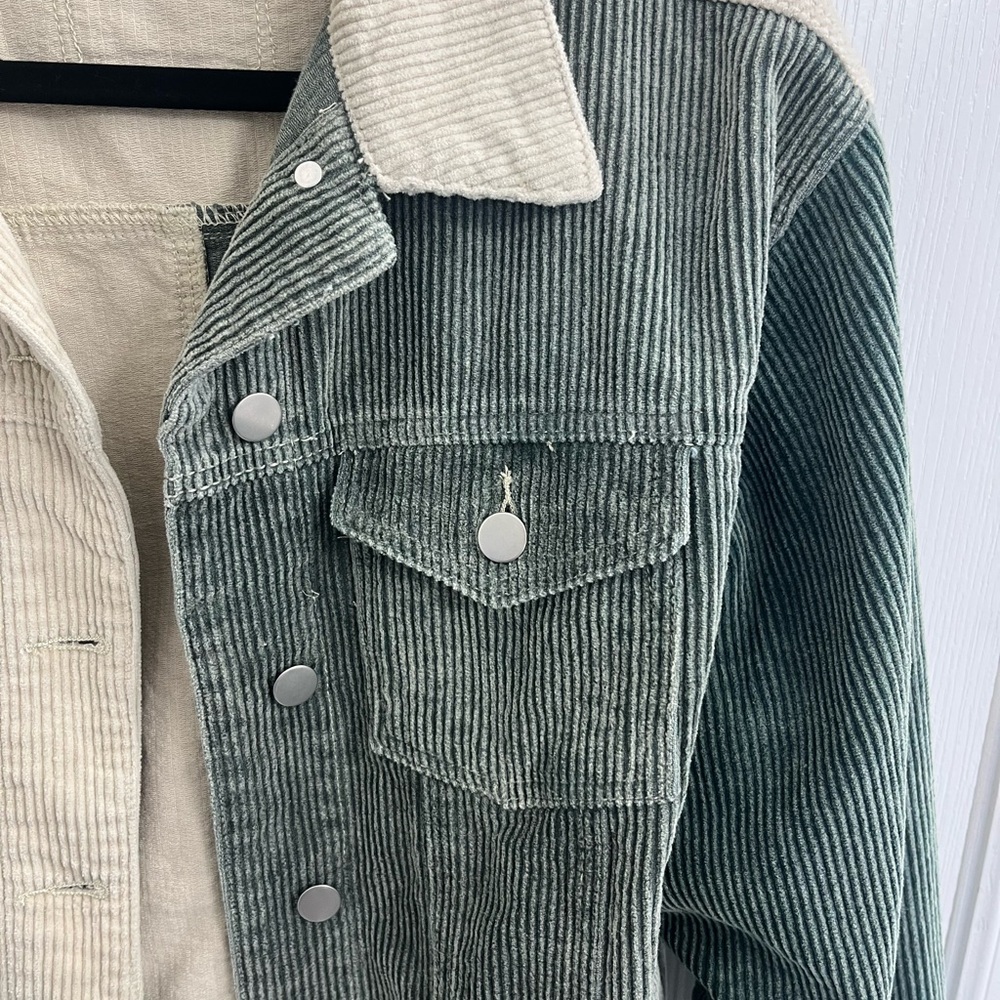 Pol Multi Color Button Up Corduroy Jacket - image 5